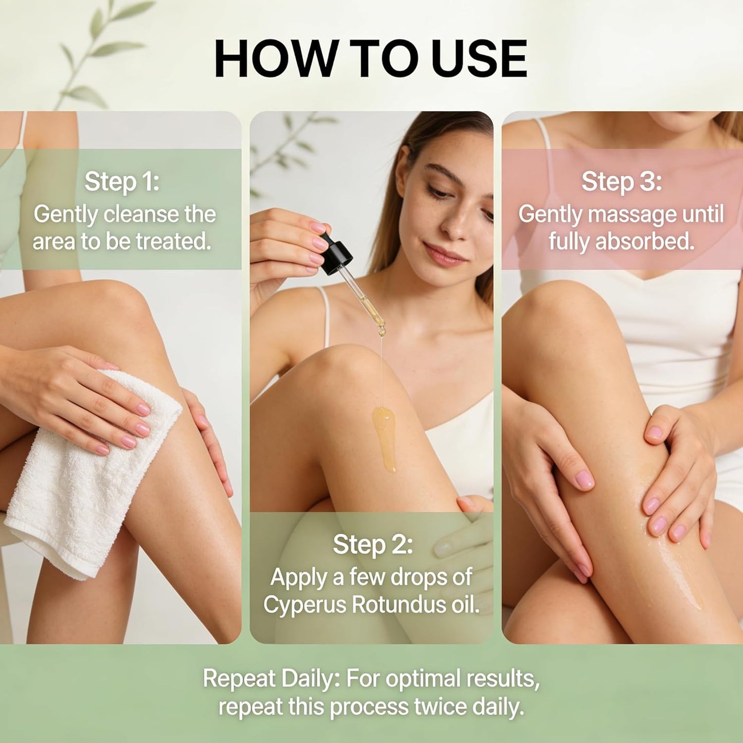 Cyperus Rotundus Oil for Hair Removal