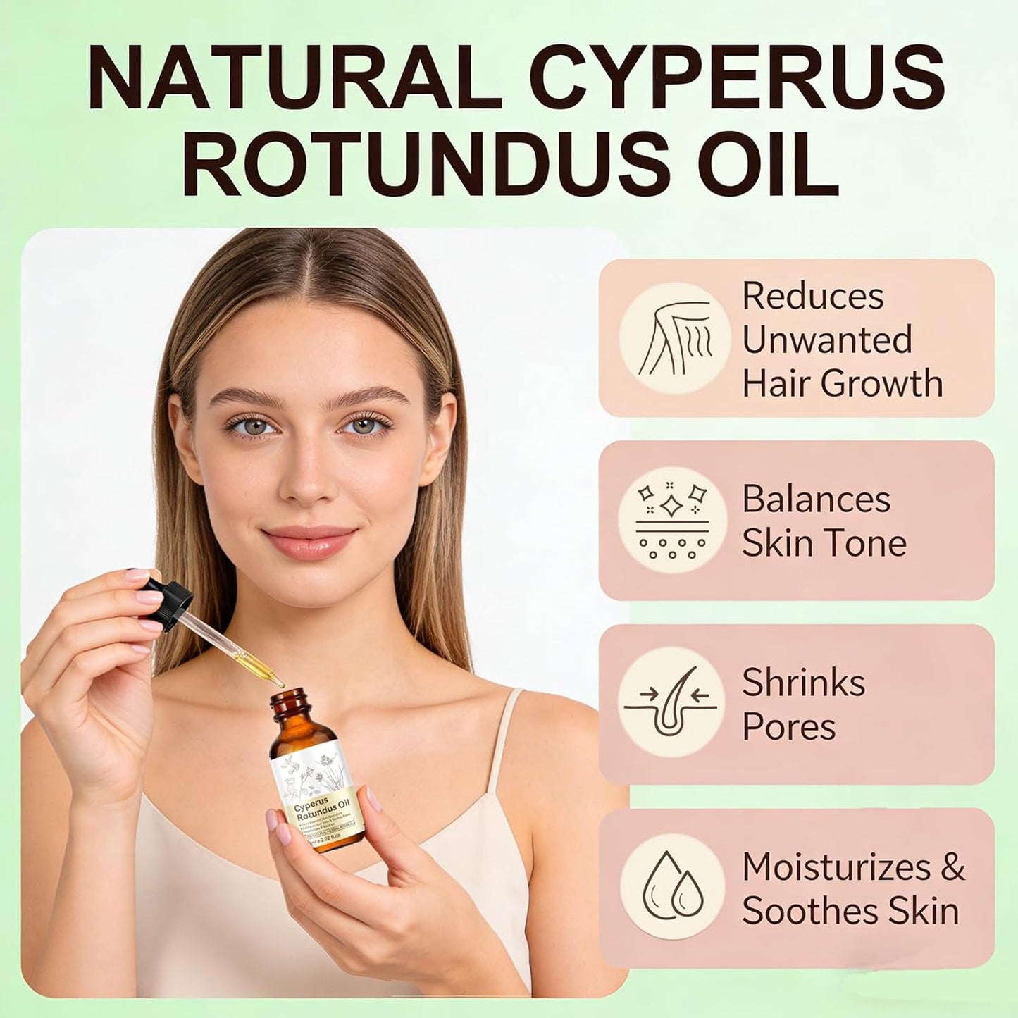 Cyperus Rotundus Oil for Hair Removal
