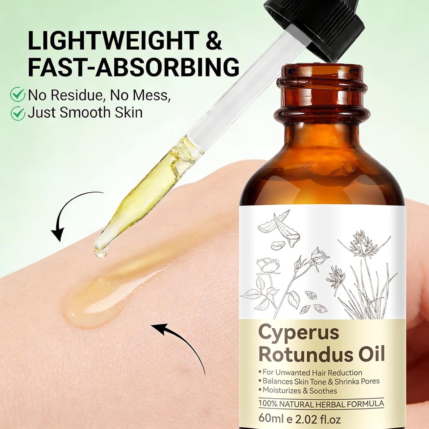 Cyperus Rotundus Oil for Hair Removal